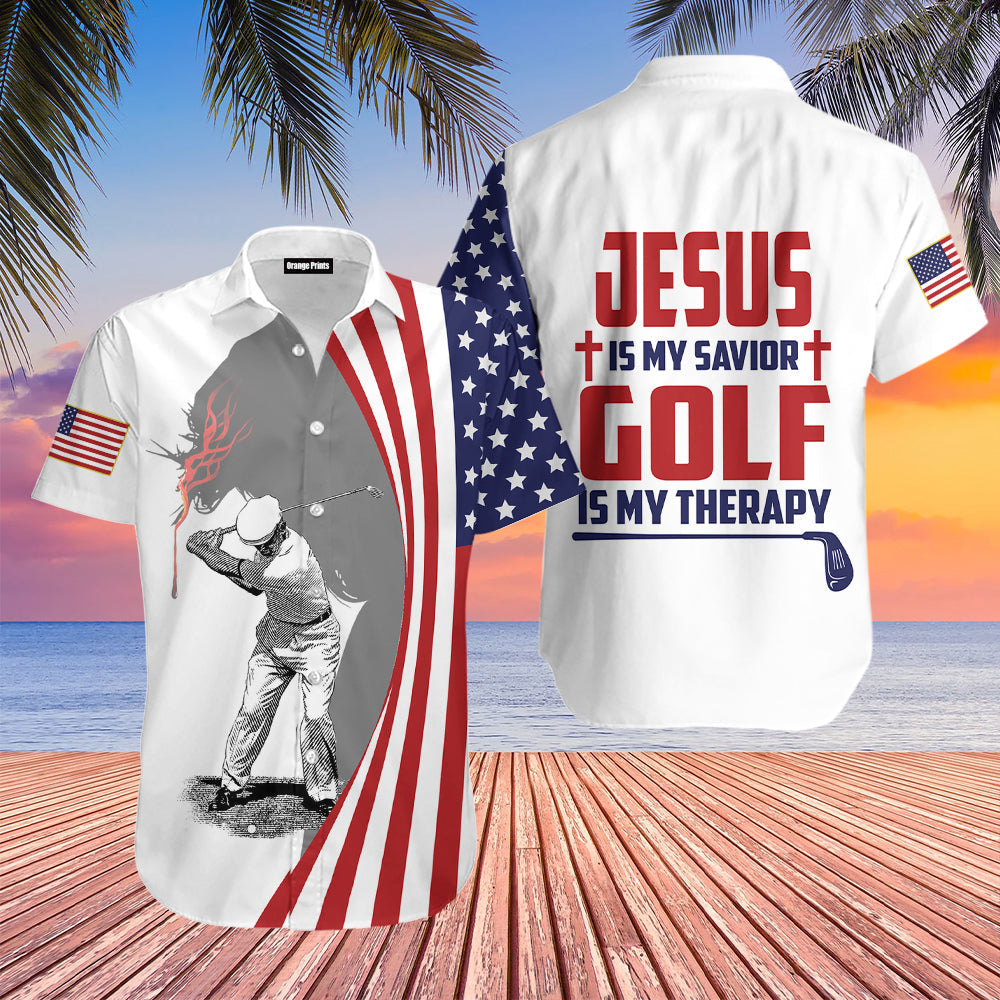 Jesus Is My Savior Golf Therapy Aloha Hawaii Shirts For Men And Women Ha29134