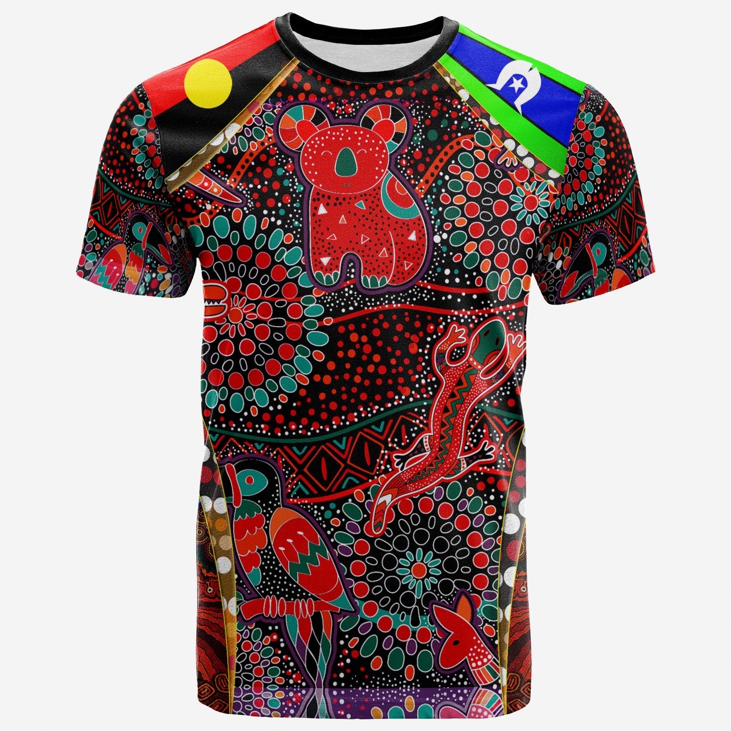 Aboriginal Tshirt – Animal Dot Patterns