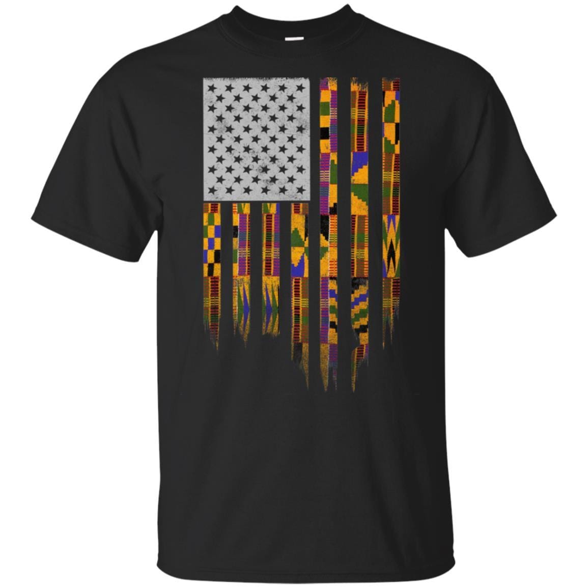 African American Flag T-Shirt For Pro Black People Afro Melanin Women