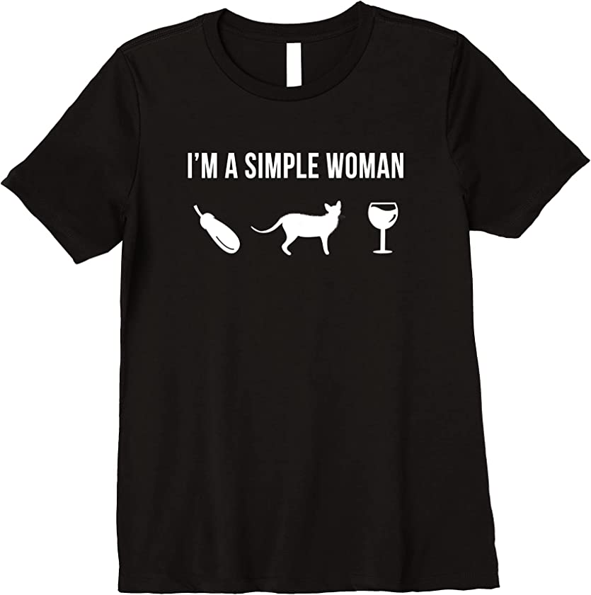 Womens Funny Lykoi Cat Cute Pet Animal Simple Woman Premium T-Shirt