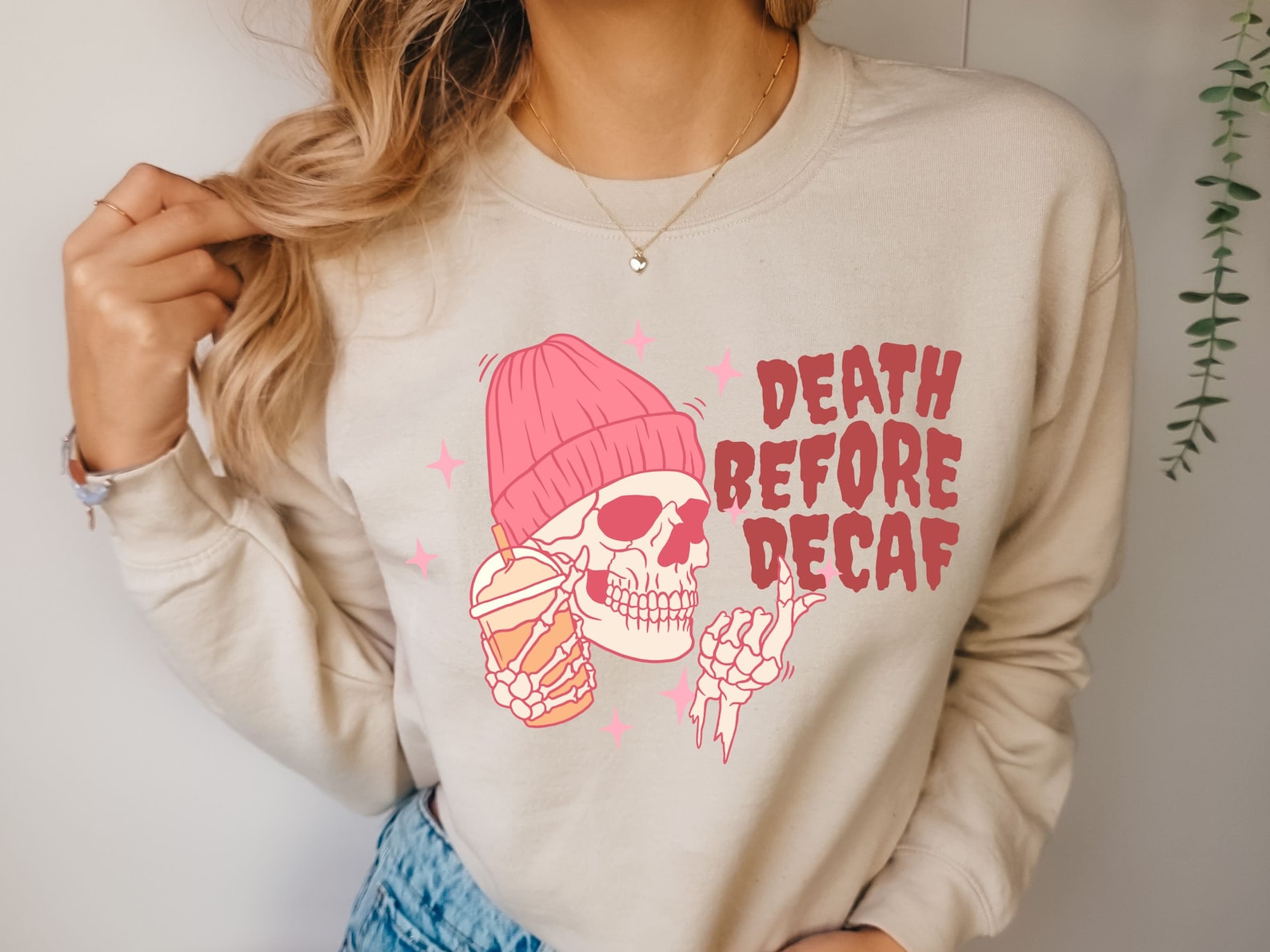 Halloween Sweatshirt, Fall Coffee Sweatshirt, Halloween Coffee Sweatshirt, 2D Crewneck Sweatshirt All Over Print Sweatshirt For Women Sweatshirt For Men