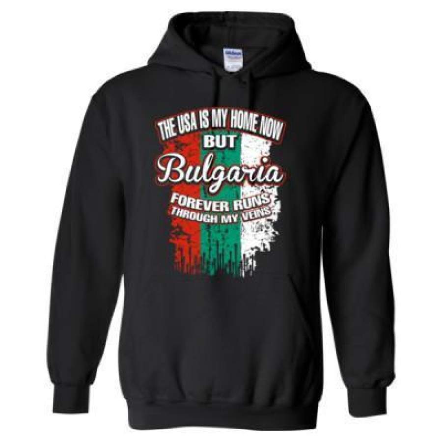 AGR The USA Is My Home Now But Bulgaria Forever Runs Through My Veins – Heavy Blend™ Hooded Sweatshirt