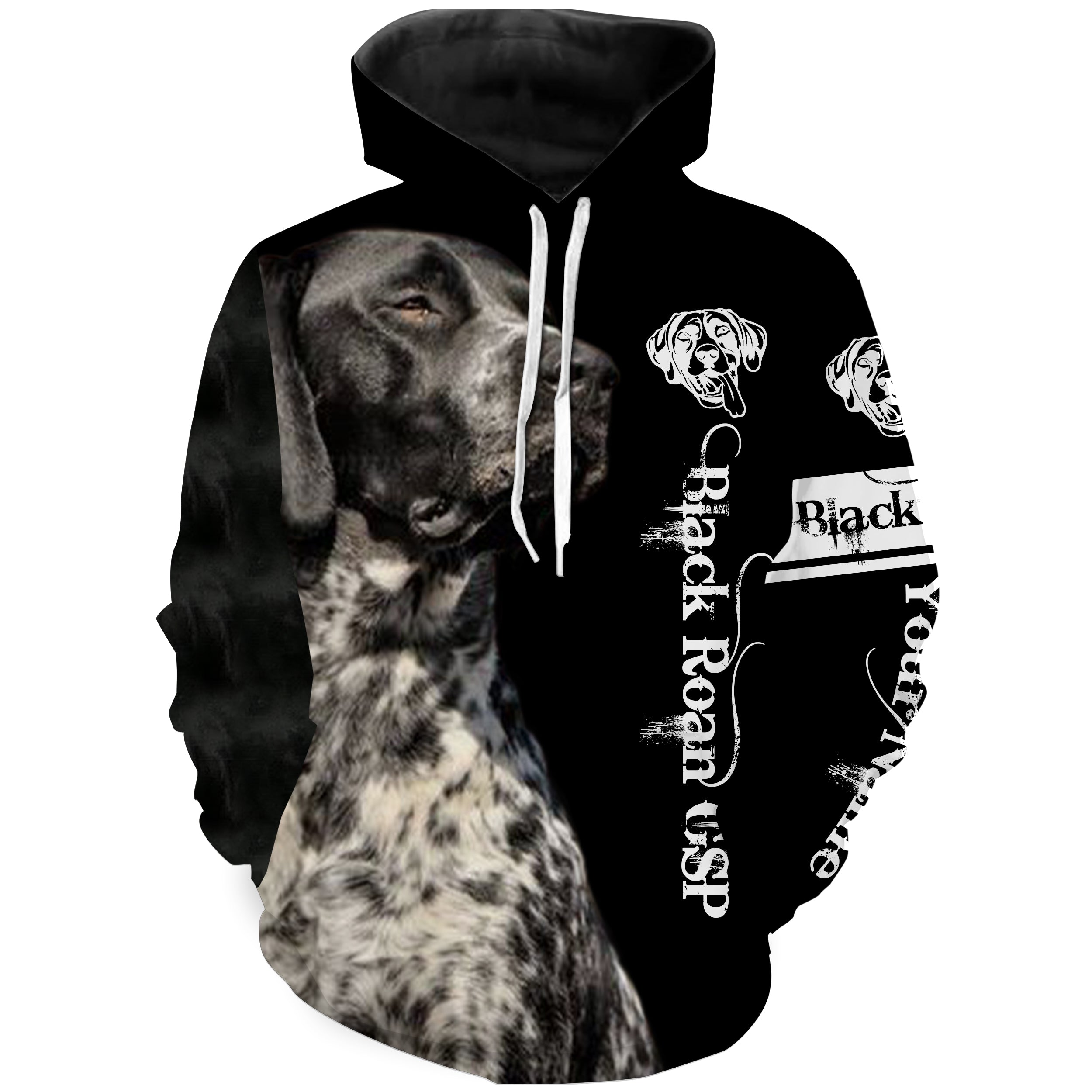 Gsp Black Roan German Shorthaired Pointer Custom Name 3D All Over Printed Shirts, Hoodie, T-Shirt Pointer Dog Gifts For Dog Lovers Fsd2702