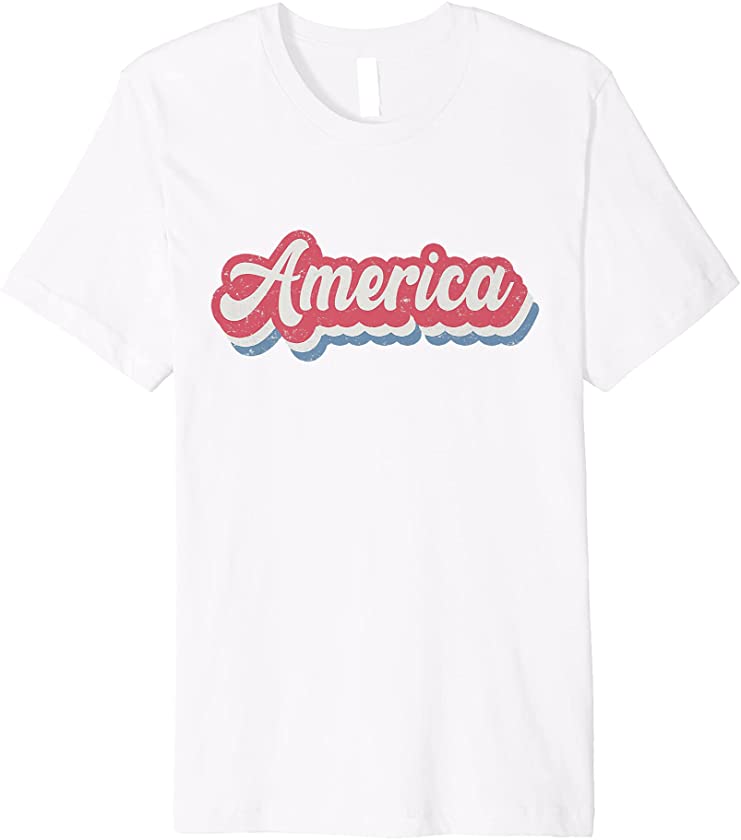 America Vintage Independence Day Premium T-Shirt