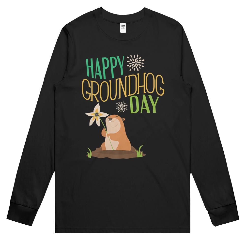 Happy Groundhog Day Ground Hog 2021 Long Sleeve T Shirts