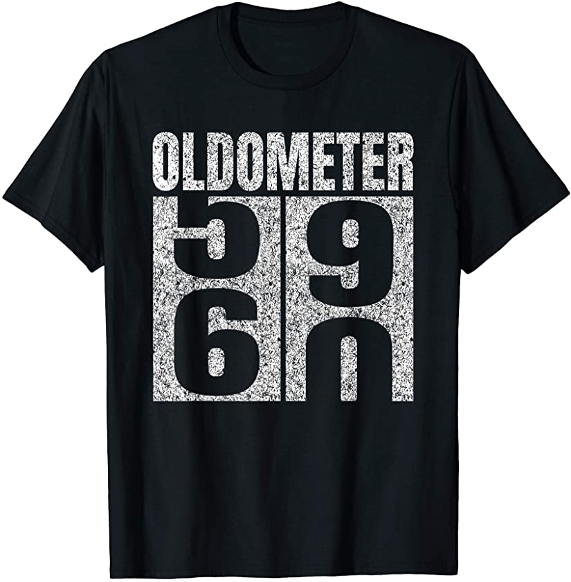 60th Birthday Oldometer 59-60 Vintage Funny Gifts Men Women T-Shirt