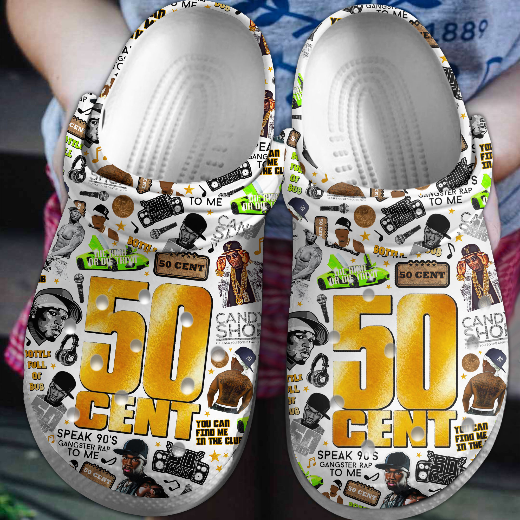 50 Cent Crocss Clogs For Men Women And Kid Beg4F5Hi