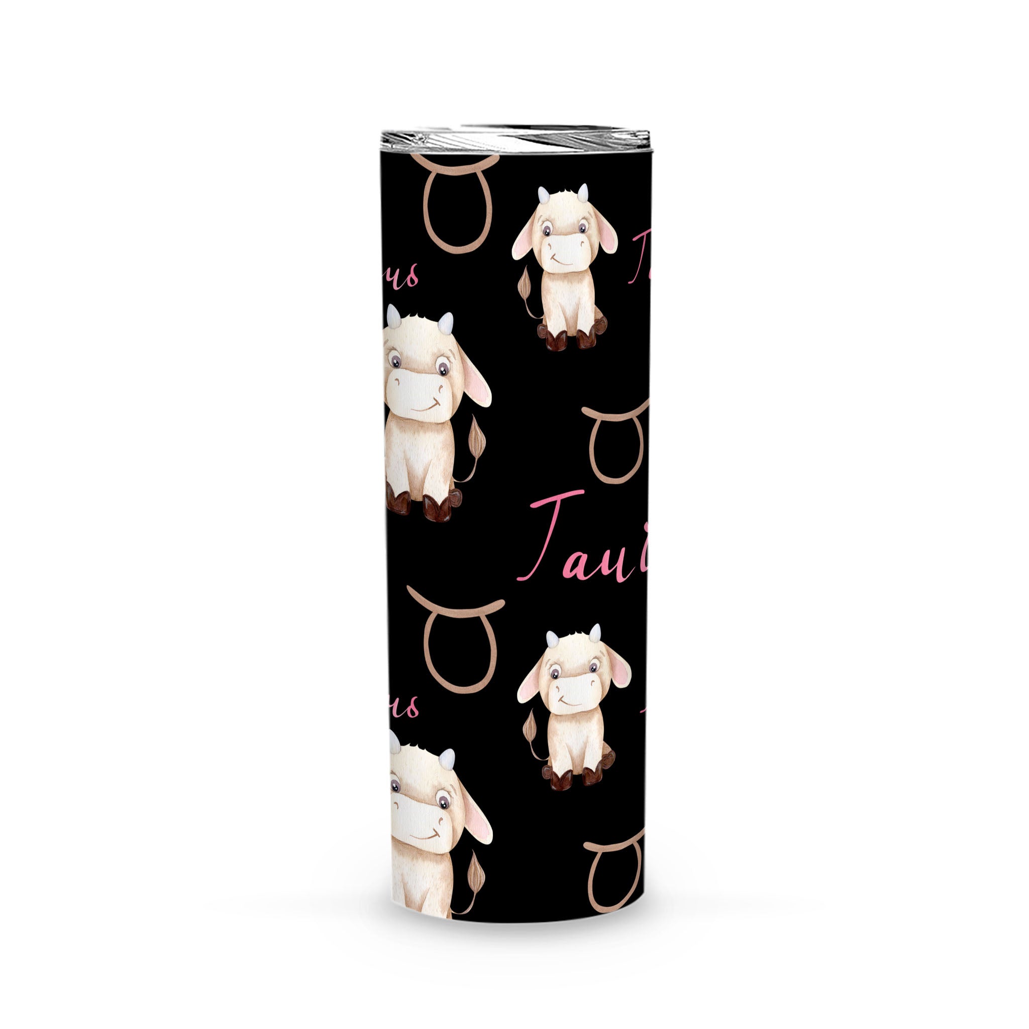 Taurus Zodiac Women Men Gift – Cute Animal Art – Tumbler