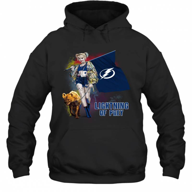 Harley Quinn flag Tampa Bay Lightning Of Prey Hoodie