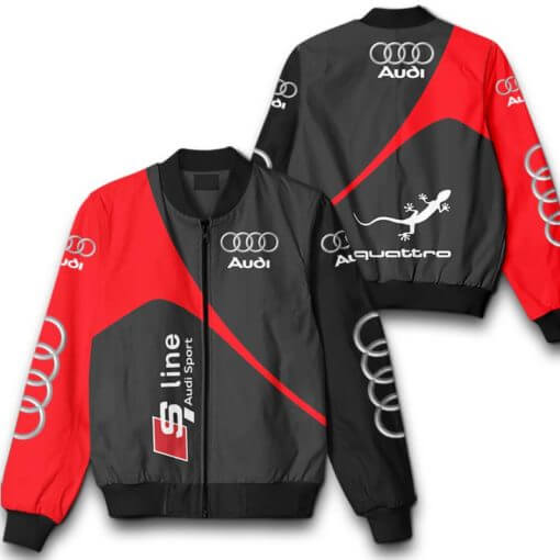 Bomber Jacket Audi, Audi 3D Spring Autumn New Fashion Men Pilot Bomber Jacket Em12