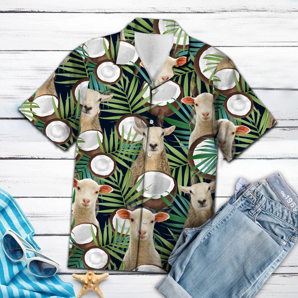 Sheep Coconut Tropical Hawaii Shirt For Hawaii Aloha Ha2276