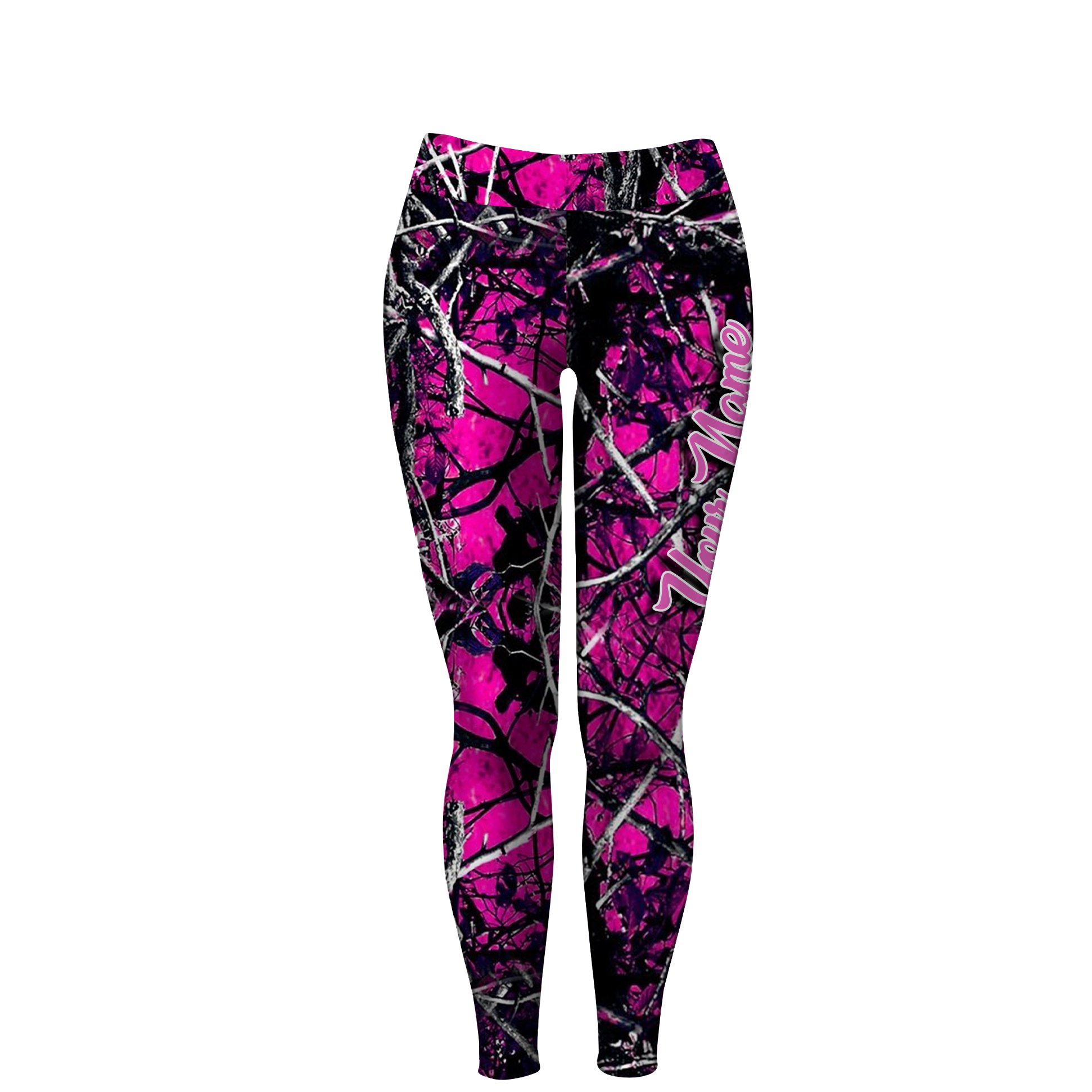 Muddy girl camo custom name Full printing leggings – FSD1217