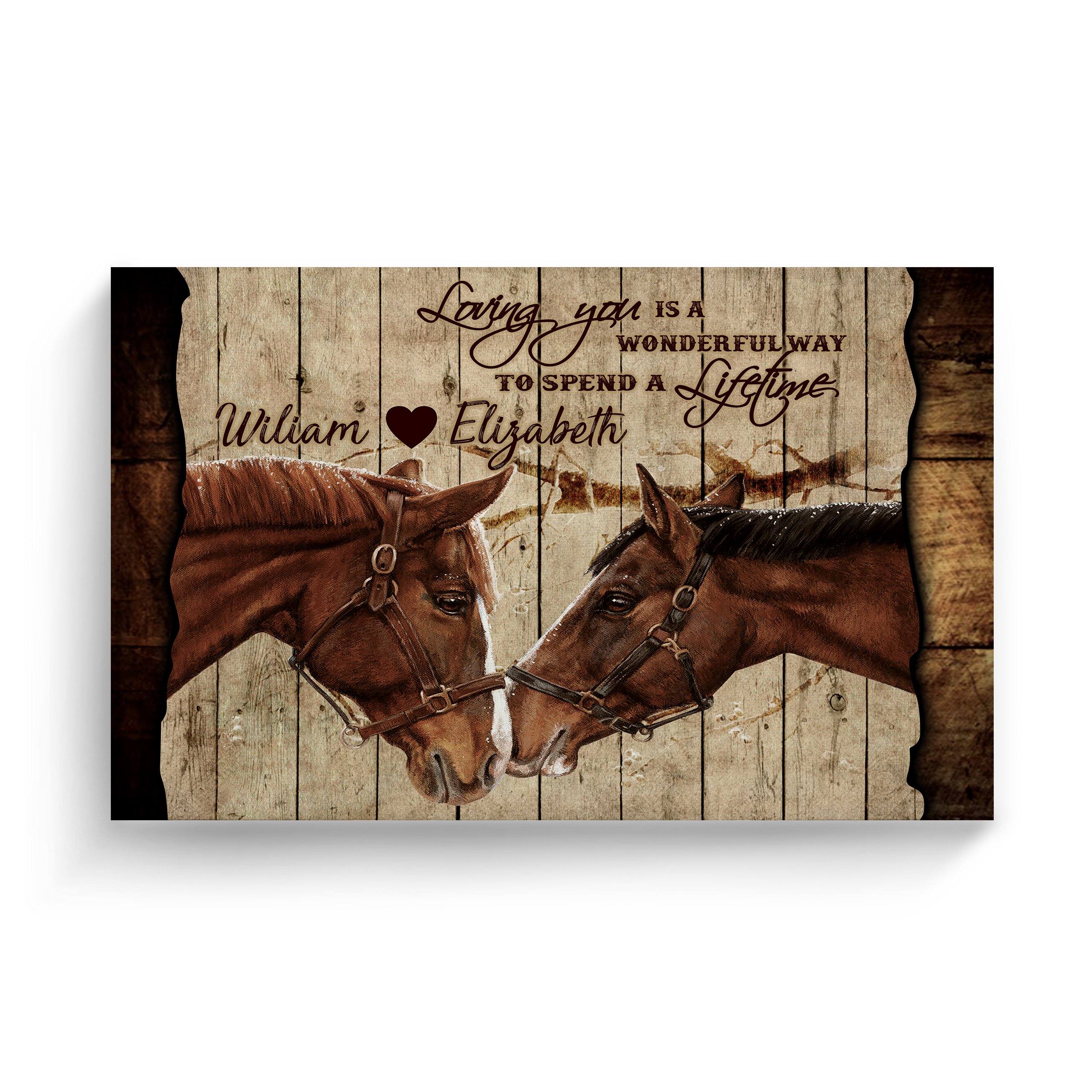 Personalized Wall Art Poster Board Print Valentine Day Gift Ideas For Him Her Men Women Boyfriend Girlfriend Husband Wife Couple – Custom Name Loving You HT241298 – PersonalizedWitch