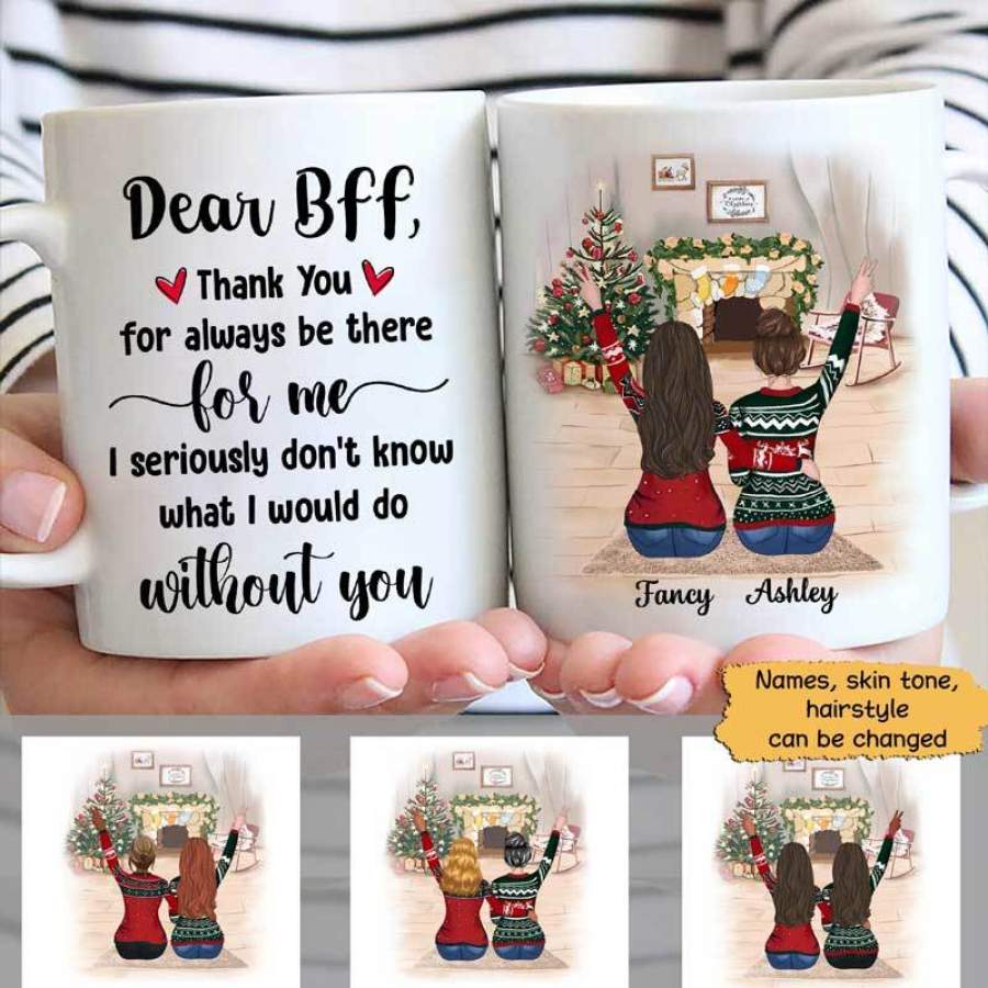 Dear BFF Christmas Personalized Mug