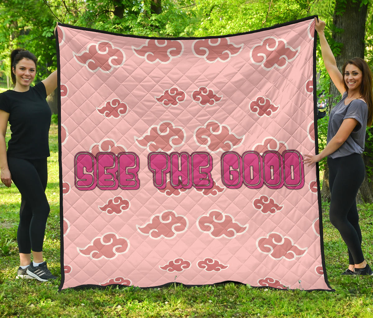 See The Good Akatsuki Pink Cloud Patterns Premium Quilt Blanket Nt090603