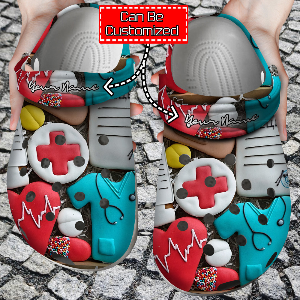 Nurse Crocs – Nurse Heart Love Doctor Clog Shoes For Men And Women