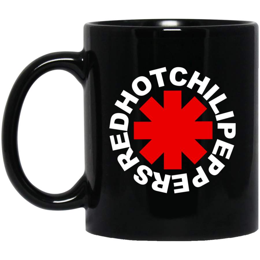 Red Hot Chili Peppers Logo Black Mug