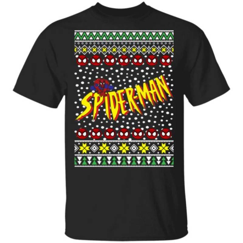 Spiderman Ugly Christmas Sweater Ls Hoodie