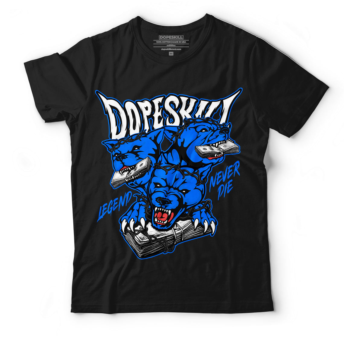 Yz 350 Boost V2 Dazzling Blue Dopeskill T-Shirt Legend Never Die Graphic