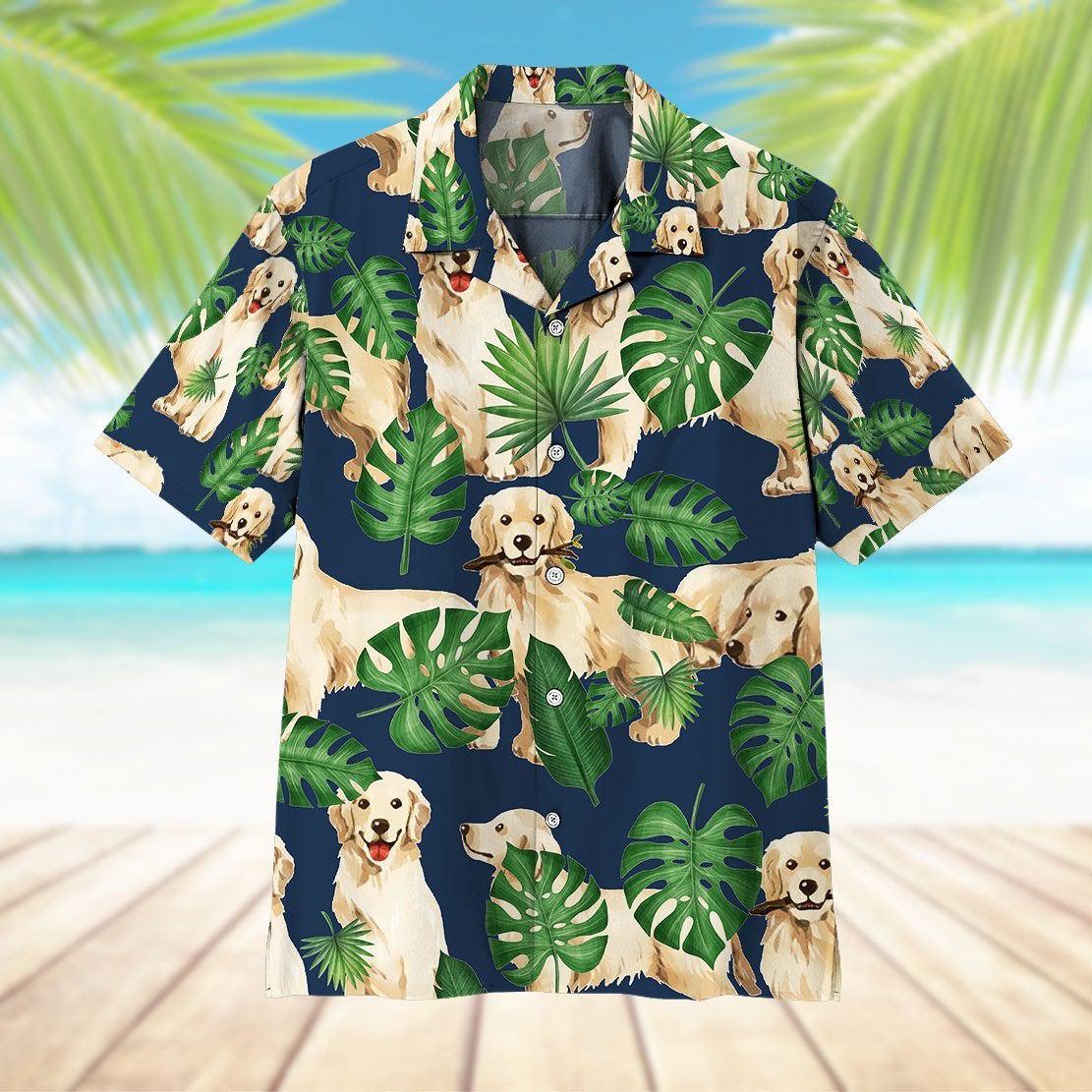 Tropical Golden Retrievers Hawaii Shirt For Men And Women Ha63278