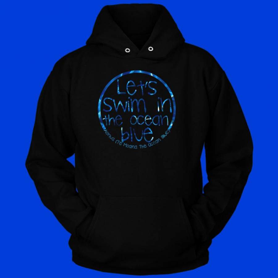 Te Moana   The Ocean Blue Men’S Hoodie