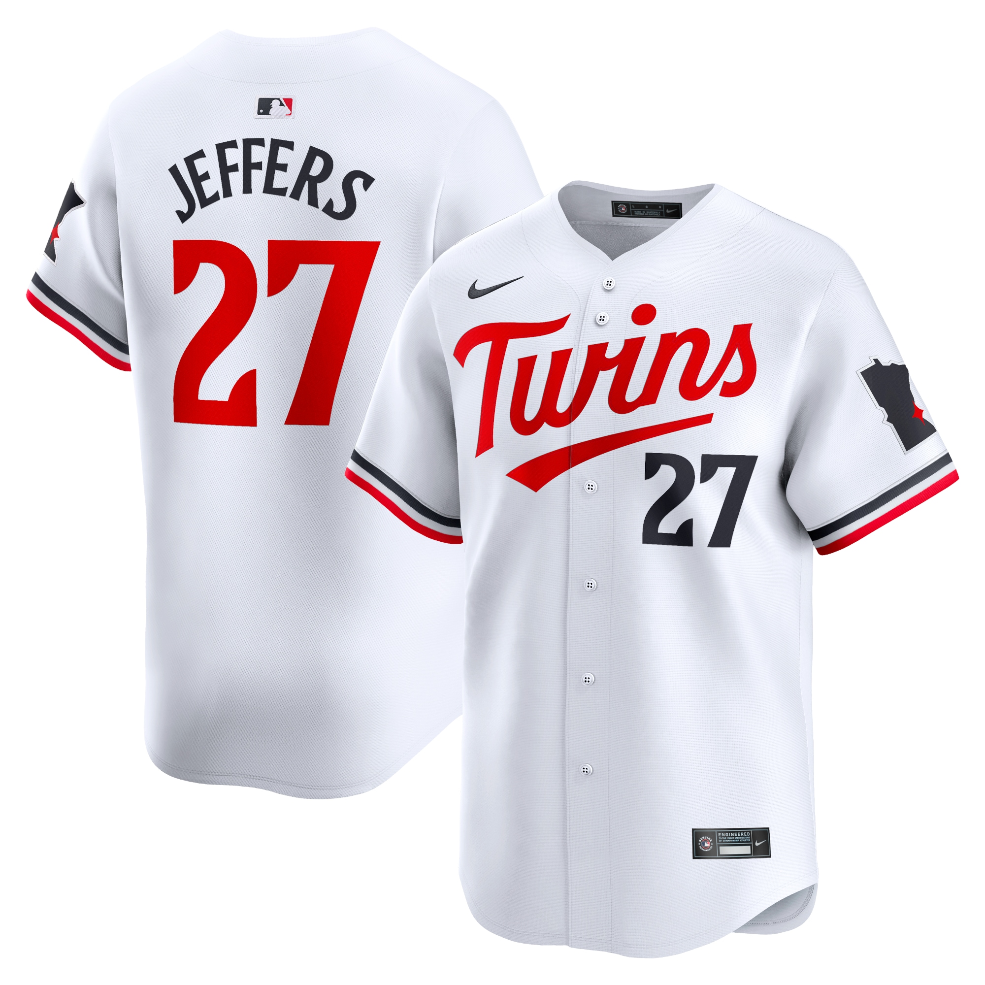 Ryan Jeffers Minnesota Twins Home Limited Player Jersey – White