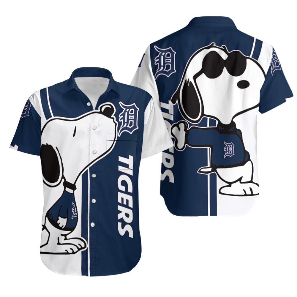 Detroit Tigers Snoopy Lover 3D Printed Hawaiian Shirt