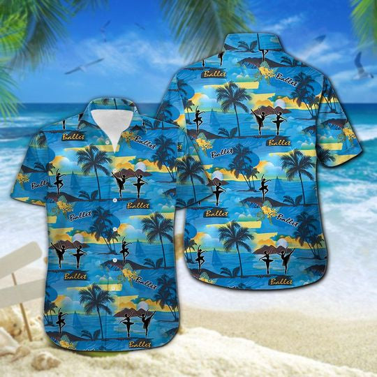 Ballet Hawaiian Shirt Summer Button Up For Men, Women, Couple