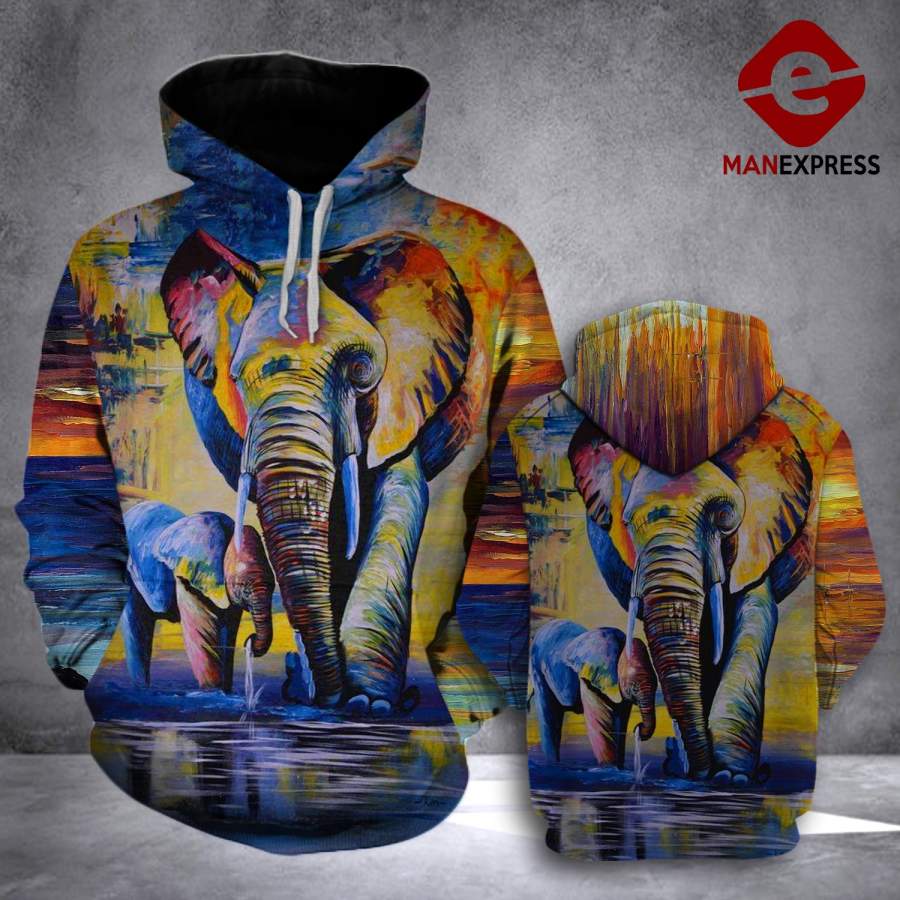 VH ELEPHANT ART 1612 3D ALL OVER PRINT