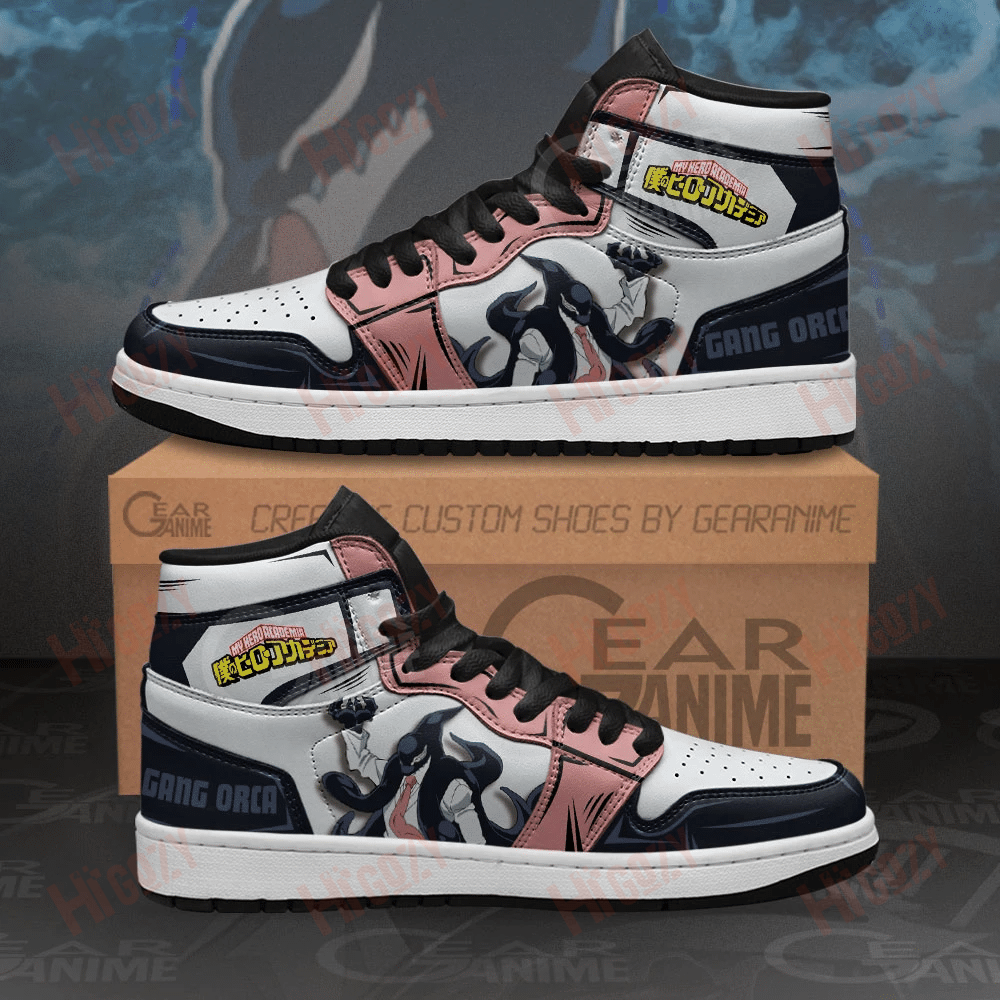 Bnha Hero Gang Orca Sneakers Custom My Hero Academia Anime Shoes