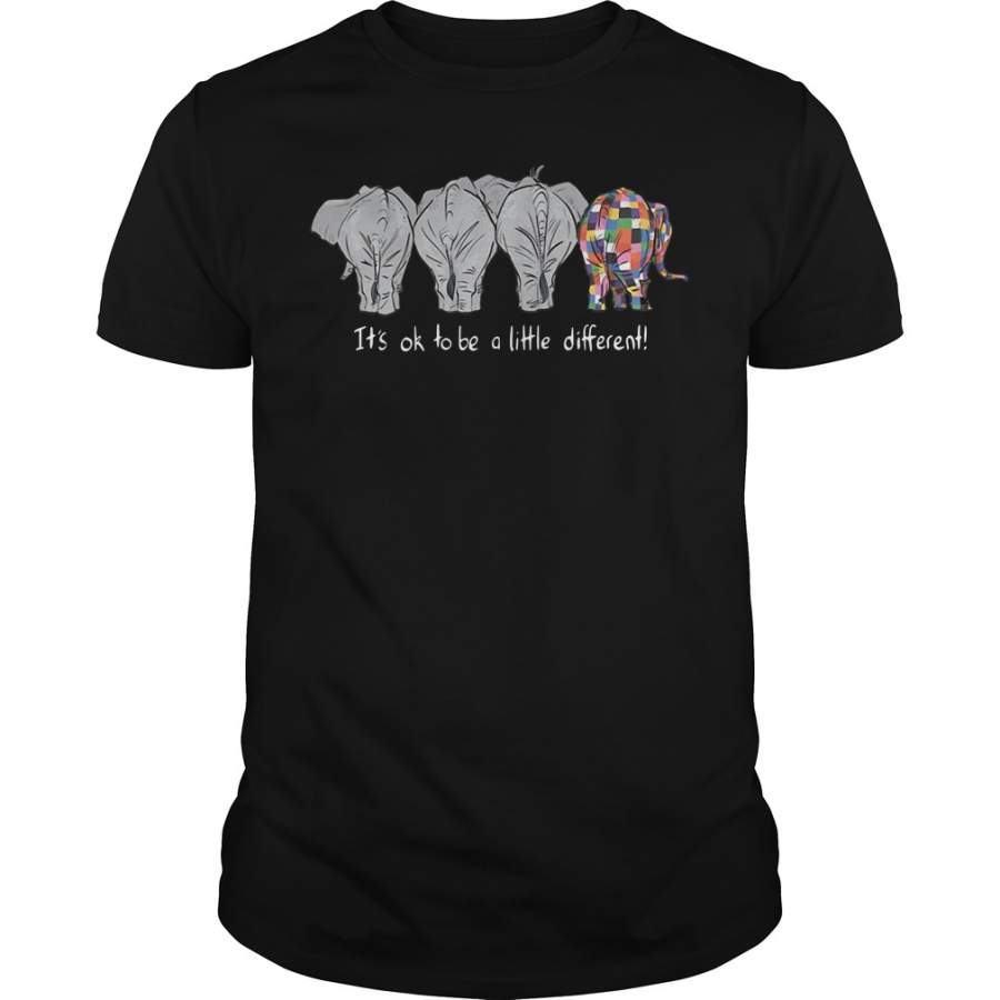 It’s ok to be a little different autism elephant T-Shirt