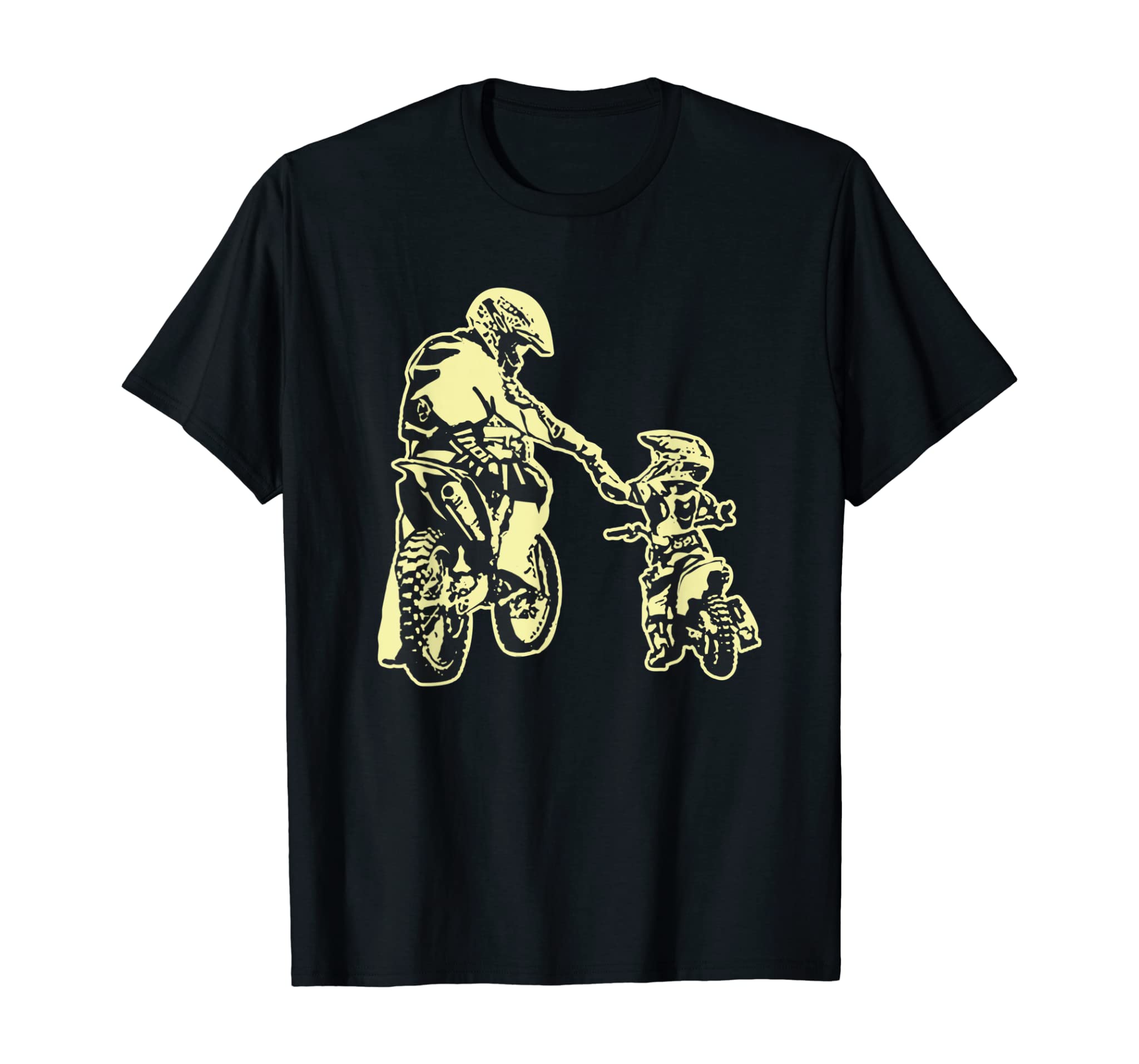 Father And Son Dirt Bike Racer Dirt Road Racing Motorbike T-Shirt