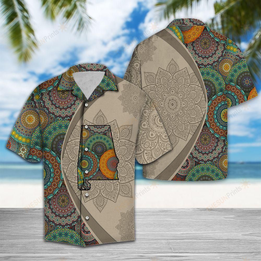 Alabama Mandala Hawaiian Shirt Ha54286