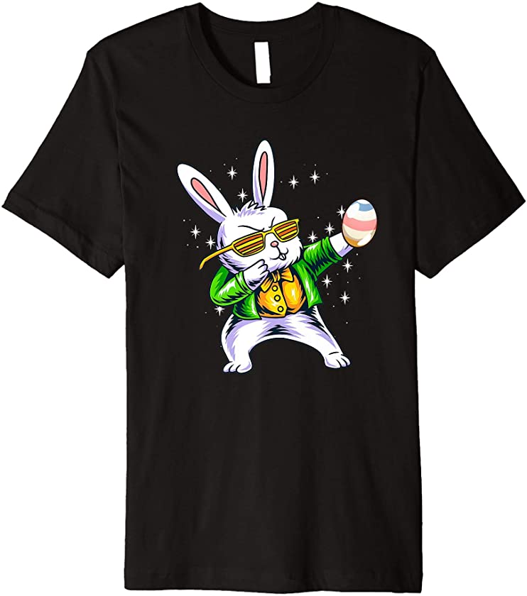 Dabbing Rabbit Easter Day Eggs Dab Boys Girls Kid bunny Premium T-Shirt