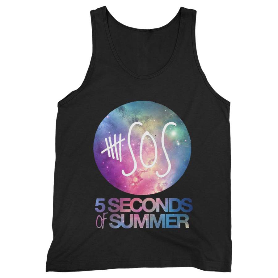 5 Sos Logo Nebula Man’s Tank Top