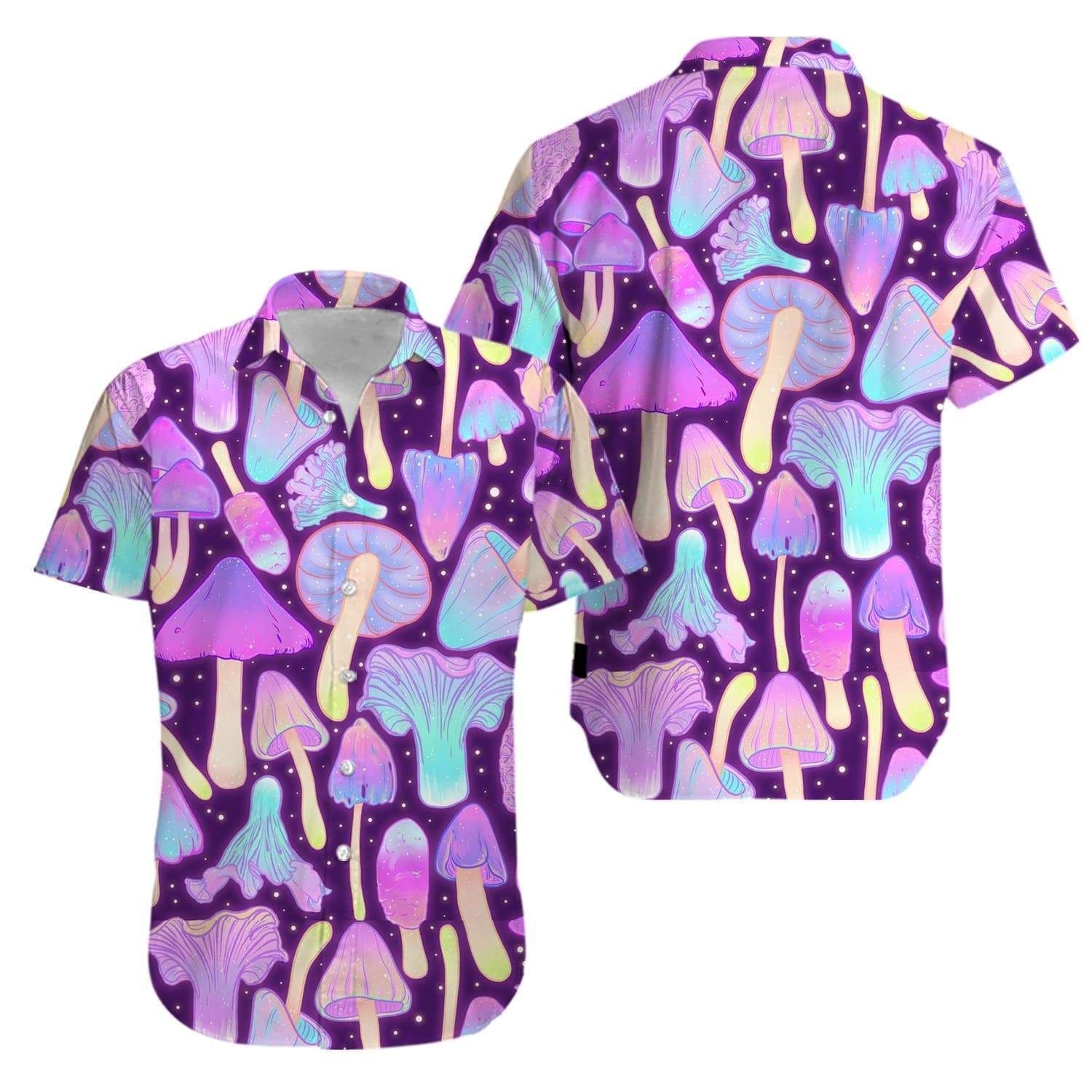 Cover Your Body With Amazing Hippie Neon Mushrooms Psy Aloha Hawaii Shirts V Ha85800