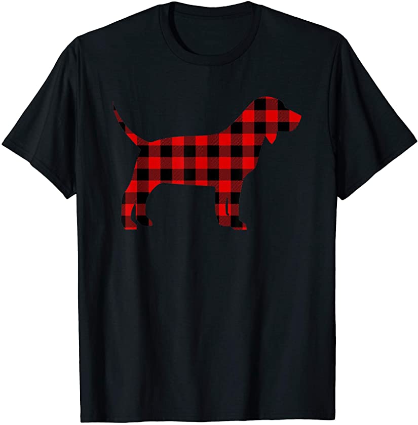 Dog Red Buffalo Plaid Puppy Pet Pup Matching Family PJ Gift T-Shirt