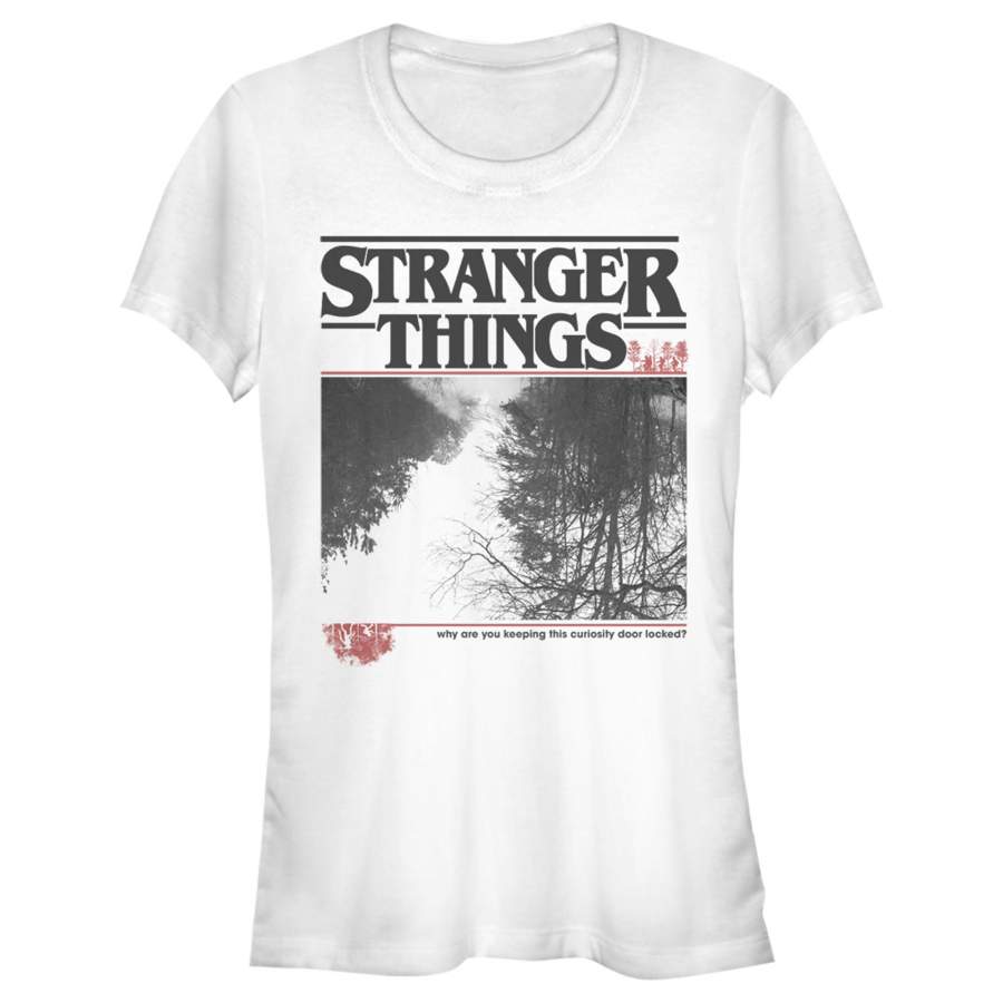 Stranger Things Junior’s Curiosity Door Locked  T Shirt