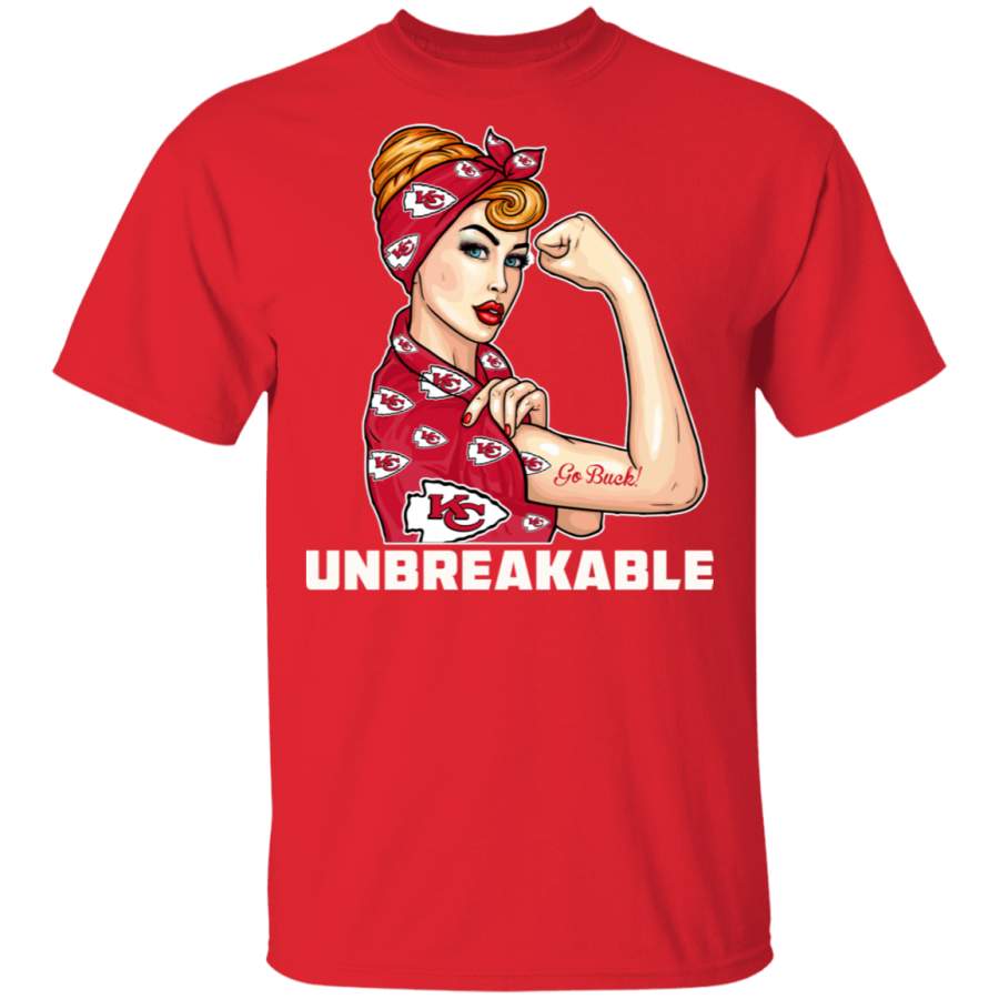 Beautiful Girl Unbreakable Go Kansas City Chiefs T Shirt