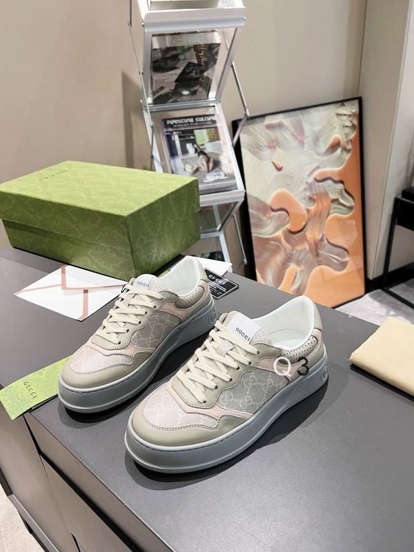 Gucci GG Beige Shoes Sneakers – Gray Orignal GG Canvas SNK747262189