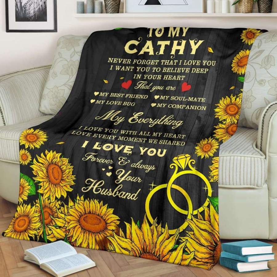 Blanket Gift For Cathy I Love You Forever And Always