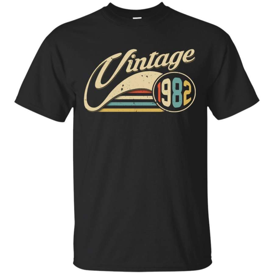 AGR Vintage Retro Genuine Birthday 1982 Men’s T-shirt