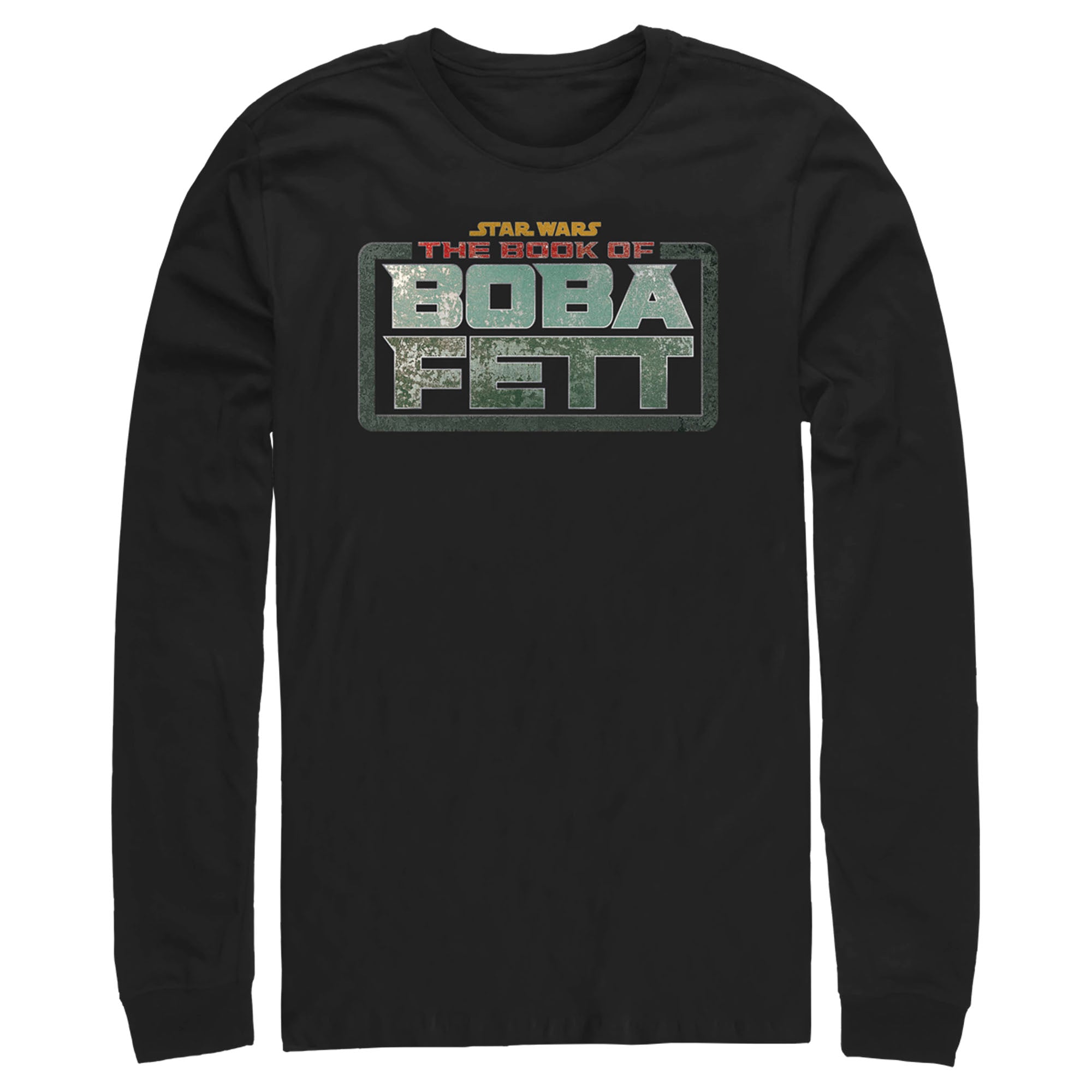 The Book Of Boba Fett Men’S Distressed Logo  Long Sleeve Shirt