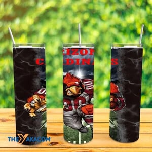 Strong Bird Player On The Stadium Dark Sky Background Arizona Cardinals Tumbler