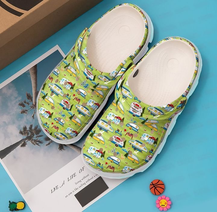 Camping Campsite Is Home Sku 455 Crocs Clog Shoes