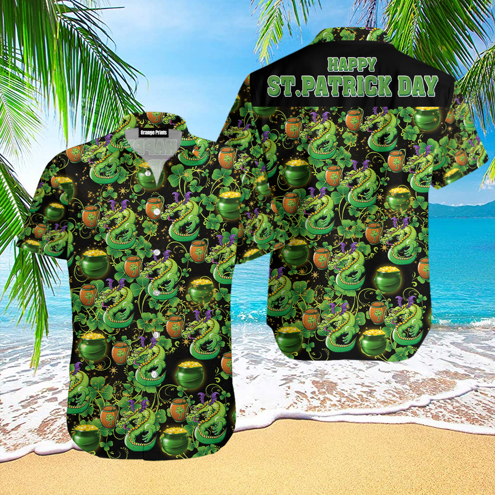 Dragon Happy St Patrick Day Hawaii Shirt For Men Women Ha11347