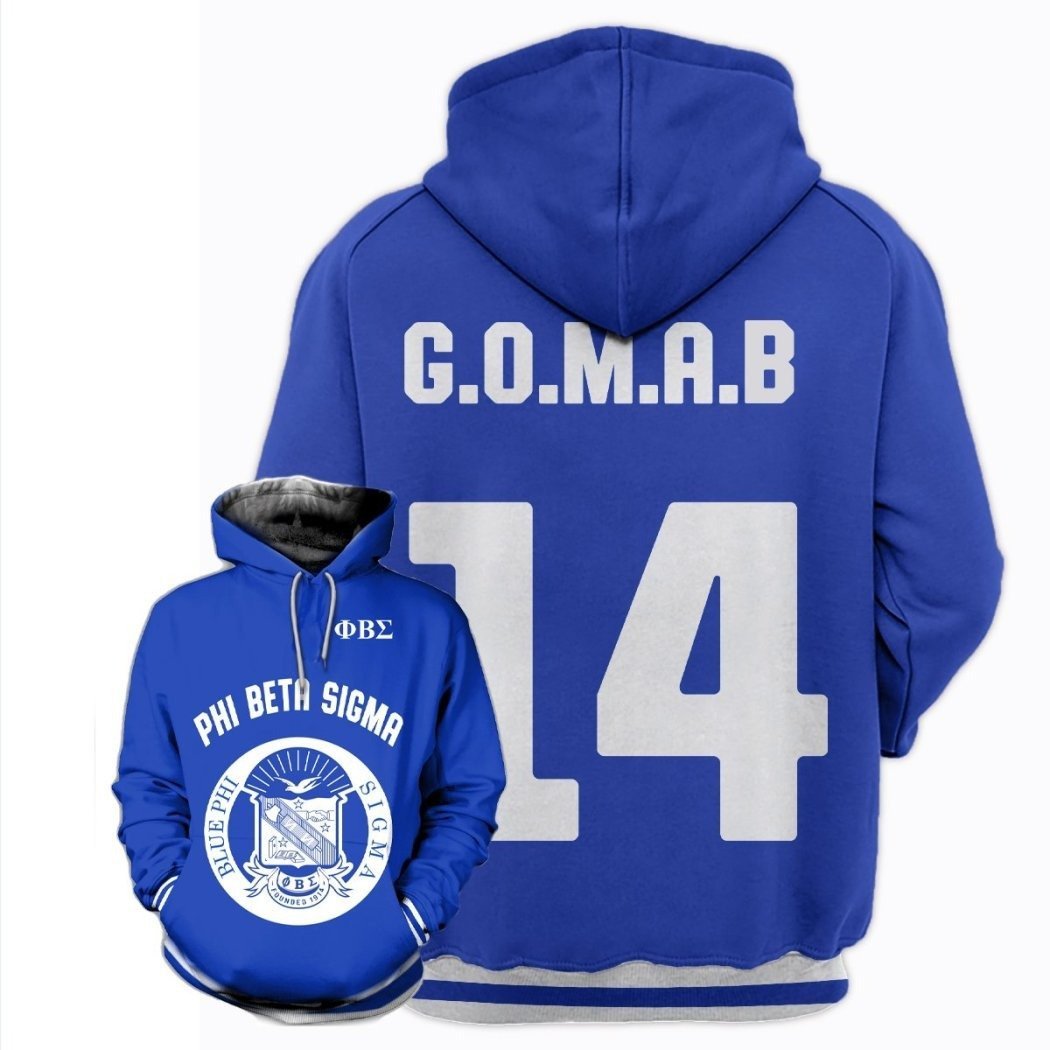 Fraternity Hoodie – Gomab 1914 Blue Phi Beta Sigma Hoodie