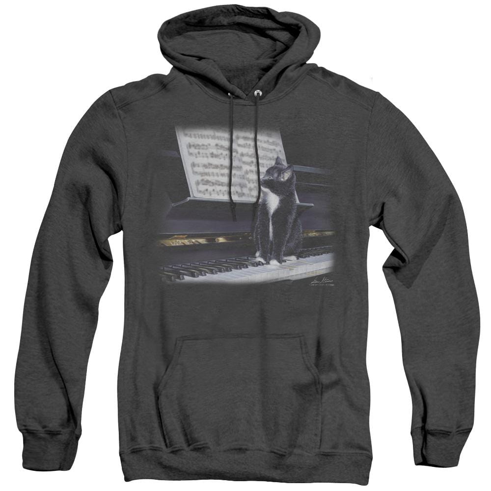 Wild Wings Kitten On The Keys – Heather Pullover Hoodie