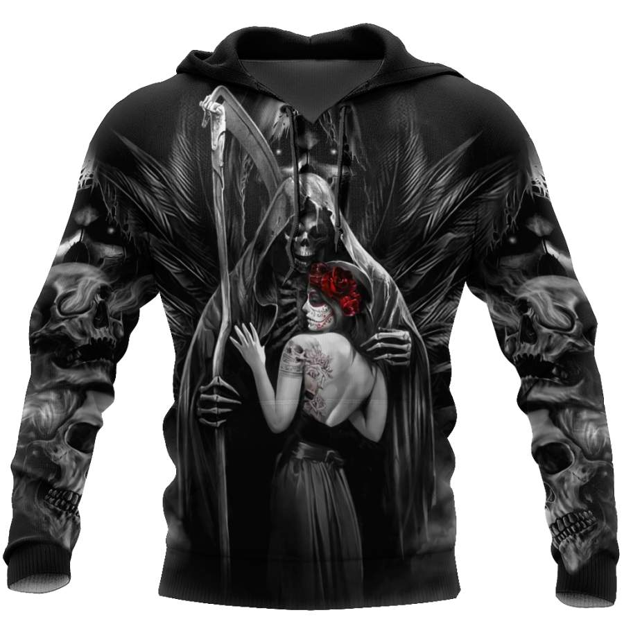 The Grim Reaper Skull 3D All Over Printed Shirts For Men and Women HAC140801