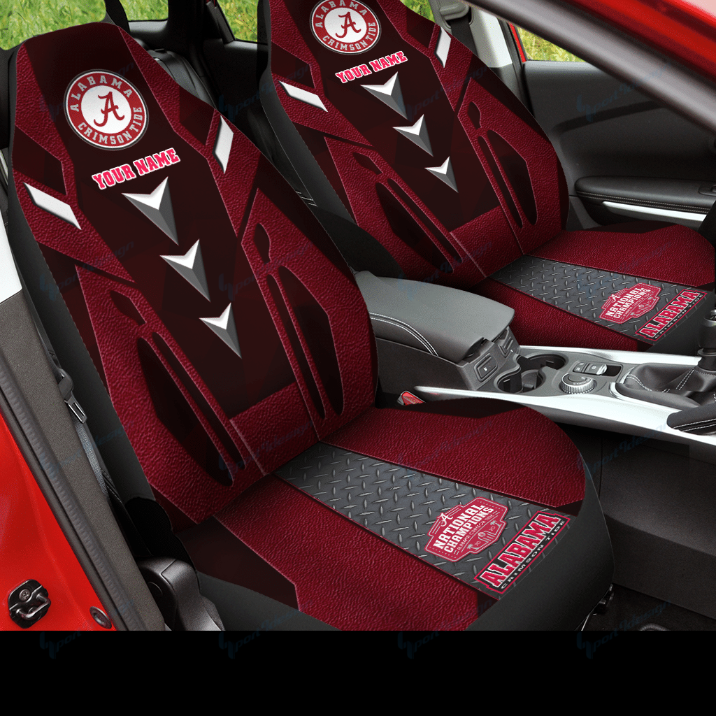 Alabama Crimson Tide Personalized Car Seat Covers Bg16